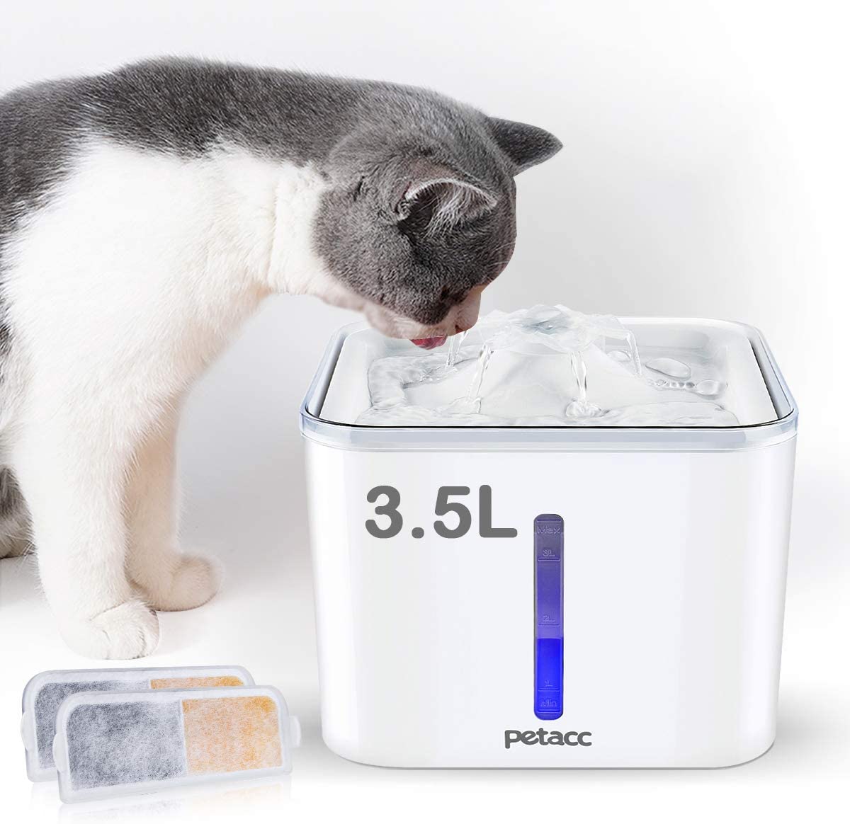 10pcs cat Fountain Drinking Fountain Filter Cotton Activated Carbon Filter pet Electric Drinking Fountain Filter Cotton Round Universal Electric Drinking Fountain Filter Cotton 