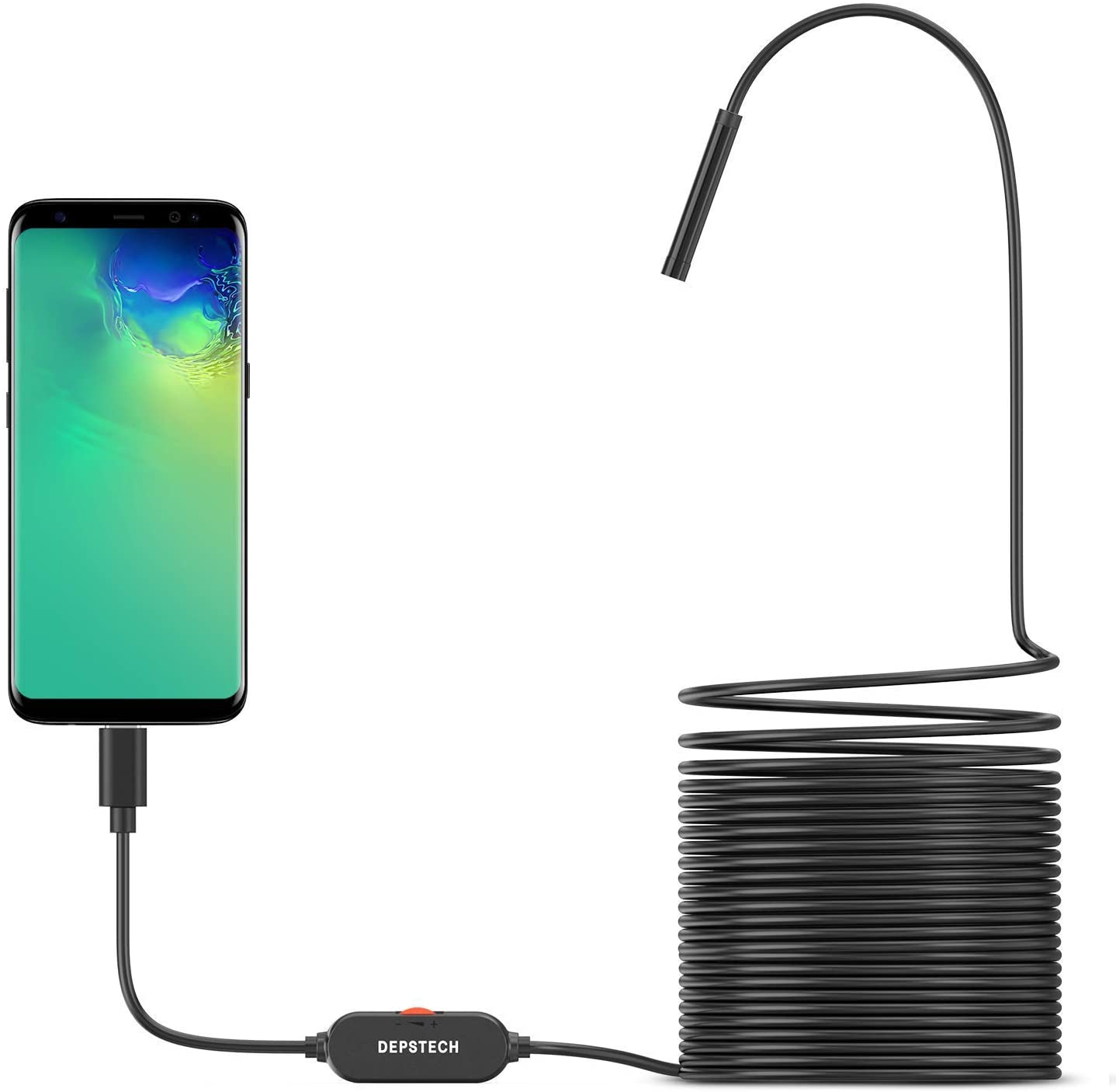 16.5FT 5M NIDAGE WiFi Inspection Camera 1080P 2.0MP Borescope Snake Camera Compatible Android & iOS Smartphone Tablet Wireless Endoscope Camera with 0.21inch Lens 