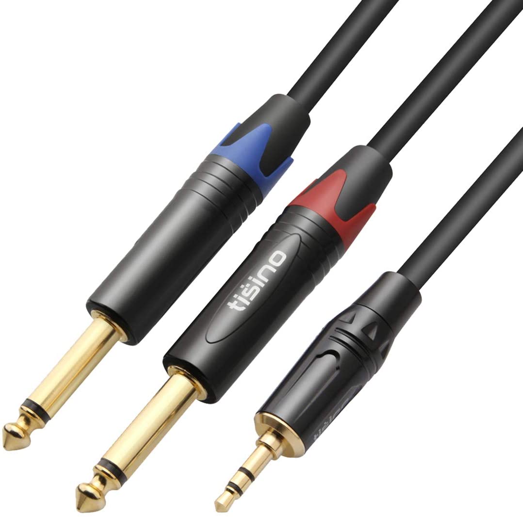 Amplifier Uperatre 1/8 Inch to 1/4 Inch Cable 3.5mm Male to 6.35mm Male TRS Audio Cable Braided Stereo Jack Cord Aux Wire for Guitar Digital Keyboard Laptop Mixer 30ft/10M Home Theater Devices